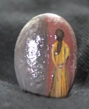natural stone jewelry oil painting,  crafts Catalan own product